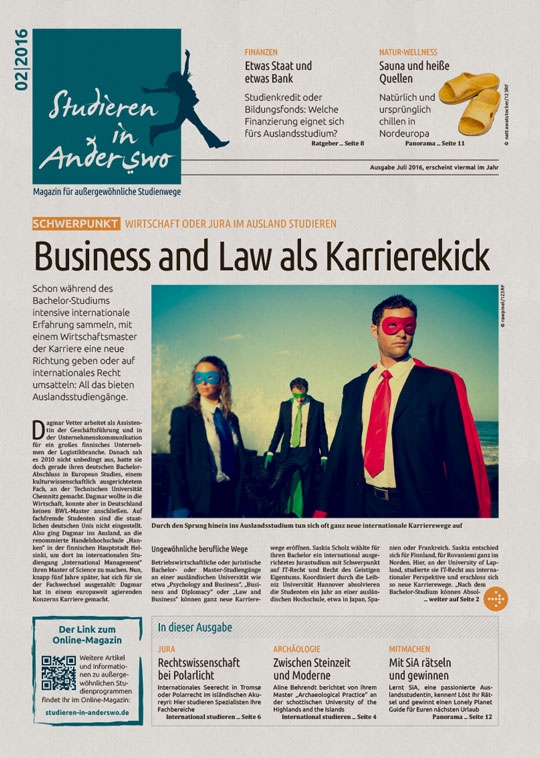 Zeitung Studieren in Anderswo Ausgabe 02/2016