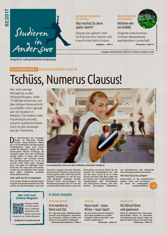 Zeitung Studieren in Anderswo Ausgabe 02/2017