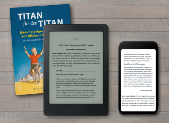 Klaus Baumann: Buchgestaltung Print und eBook "Titan für den Titan"
